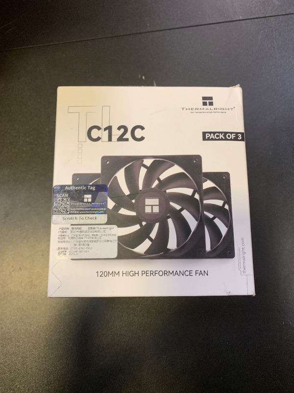 Photo 1 of Thermalright TL-C12C X3 CPU Fan 120mm Case Cooler Fan, 4pin PWM Silent Computer Fan with S-FDB Bearing Included, up to 1550RPM Cooling ?3 Quantities?
