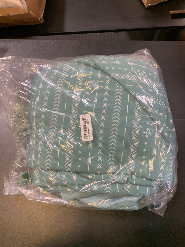 Photo 1 of Life Comfort Cooling Throw 60 in * 70 in, Reversible, Printed, Decorative, Soft, Cooling Blanket for Hot Sleepers and All Seasons (60 by 70, Teal), 1727177
