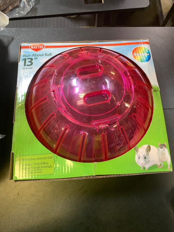 Photo 1 of Kaytee 13" Assorted Color Run-About Exercise Ball For Pet Rats & Chinchillas