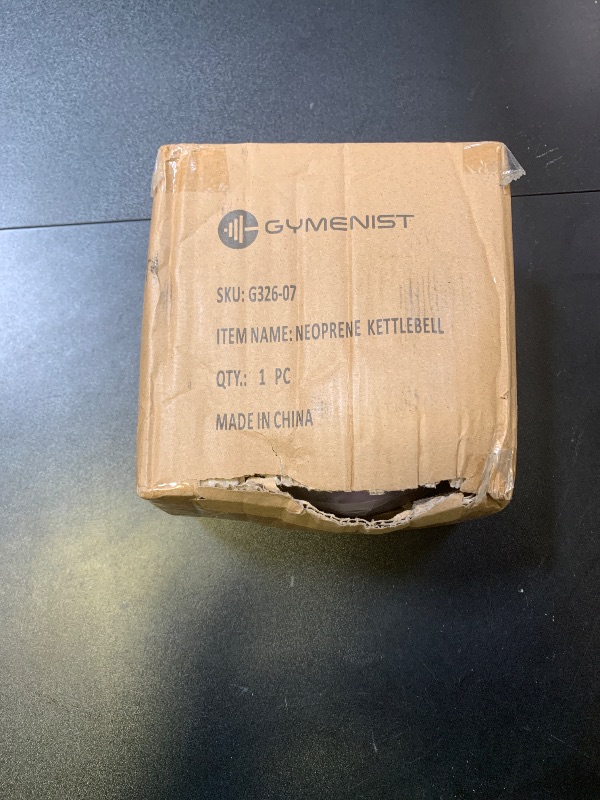 Photo 1 of GYMENIST Kettlebell Fitness Iron Weights with Neoprene Coating Around The Bottom Half of The Metal Kettle Bell (7 LB)