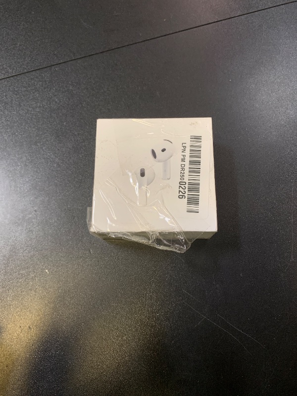Photo 1 of Apple AirPods 4 Wireless Earbuds, Bluetooth Headphones, with Active Noise Cancellation, Adaptive Audio, Transparency Mode, Personalized Spatial Audio, USB-C Charging Case, Wireless Charging, H2 Chip