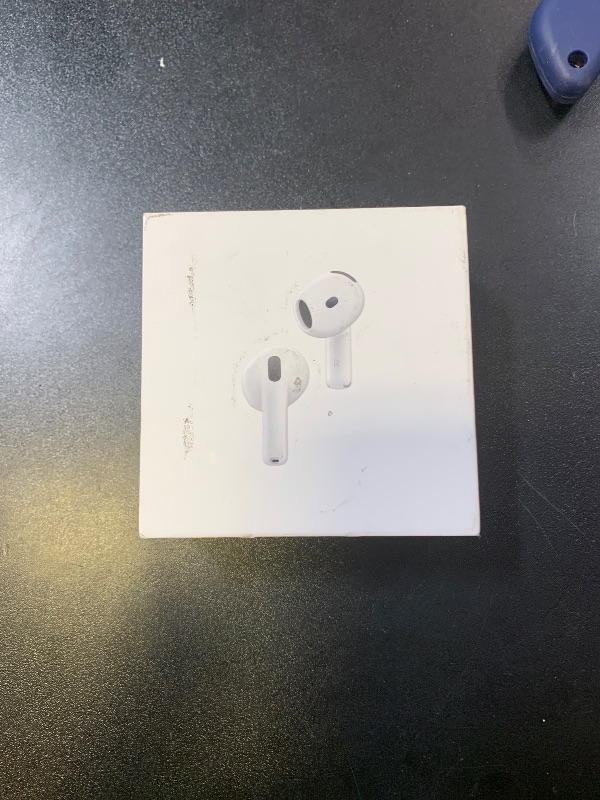 Photo 1 of Apple AirPods 4 Wireless Earbuds, Bluetooth Headphones, with Active Noise Cancellation, Adaptive Audio, Transparency Mode, Personalized Spatial Audio, USB-C Charging Case, Wireless Charging, H2 Chip