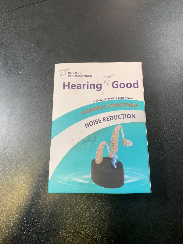 Photo 1 of Hearing Aids for Seniors, Hearing Aids Rechargeable with Noise Cancelling and Volume Control, Hearing Amplifier for Adults Hearing Loss, Portable Behind-the-Ear Hearing Aid Headphones (colour of skin)