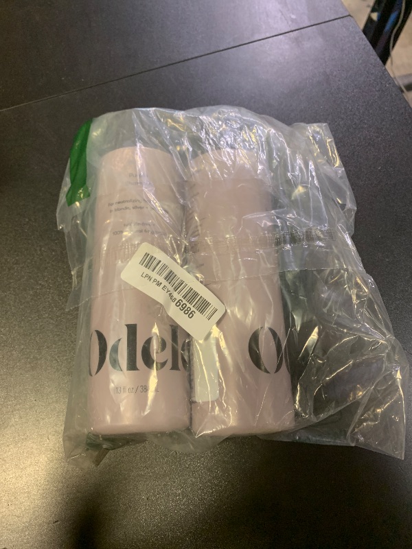 Photo 1 of Odele Sulfate-Free Purple Shampoo & Conditioner Set for Neutralizing Brassy Tones in Blonde, Silver + Gray Hair, 13 Fl Oz Each (2-Pack)