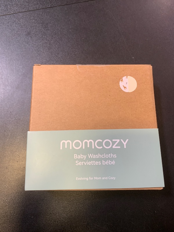 Photo 1 of Momcozy Soft & Absorbent Baby Washcloths - 4 Layer Design| Medium Thickness| Premium Cotton for Newborns' Skin-Great for Bathing, Wiping & on-The-go Use, Shower Gift and Essential(5 Pack, 10x10 inch)