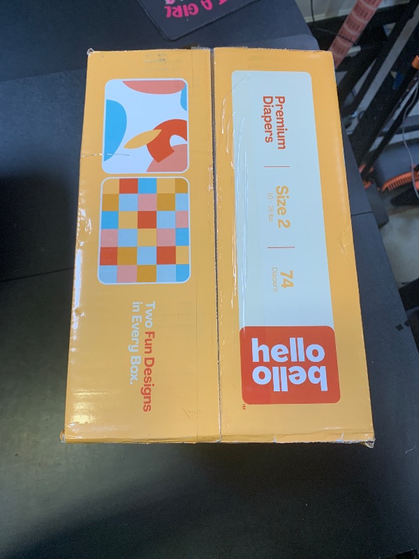 Photo 1 of Hello Bello Premium Diapers Size 2, Honeysuckle Designs, 74ct Club Box, Hypoallergenic and Extra Absorbent