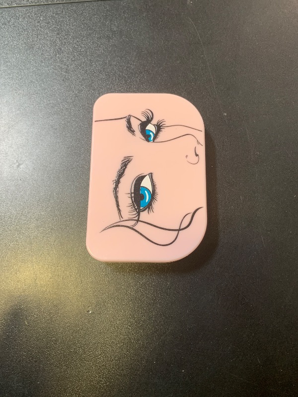 Photo 1 of YiQiYi Cosmetic Case Empty Eyelashes Storage Case with Makeup Mirror Holder Box Fake Eyelash Packing Travel Storage Case Eyelashes Bag(Light Pink)