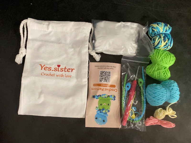 Photo 1 of Octopus Crochet Kit for Beginners – DIY Amigurumi Kit with Soft Cotton Yarn, Video Tutorials & Step-by-Step Guide
