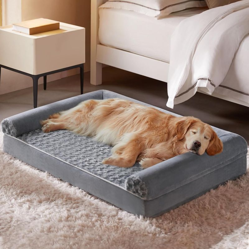 Photo 1 of Dog Beds for Large Dogs, Orthopedic Dog Bed for Medium Large Dogs,Big Waterproof Couch Pet Bed with Removable Washable Cover