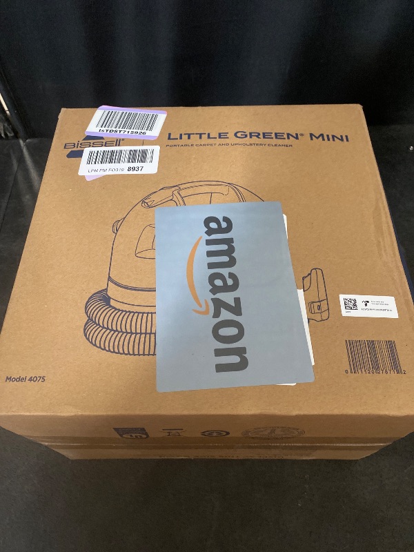 Photo 1 of BISSELL Little Green Mini Portable Carpet and Upholstery Deep Cleaner, Car/Auto Detailer, with HydroRinse Self-Cleaning Tool and 4" Tough Stain Tool, Tea Green