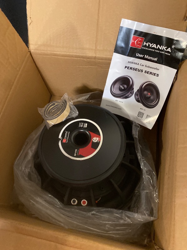 Photo 1 of H YANKA BSF-18-2 12 Inch Subwoofer - 2600W MAX Power Car Audio Bass Speaker - 2.5" Dual Voice Coil, 2 Ohm Impedance, Aluminum Basket, Paper Cone Subwoofer for Cars