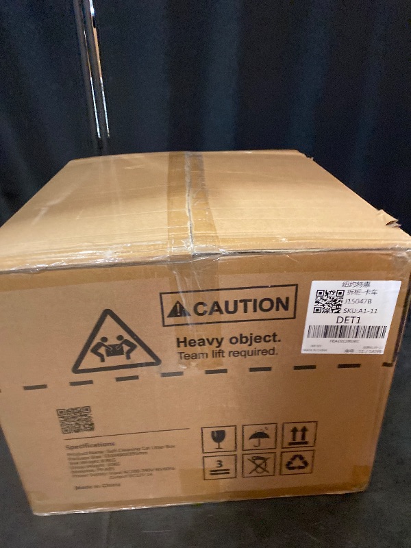 Photo 1 of Automatic Cat Litter Box Self Cleaning - APP Control - Weight Monitoring - Ultra-Quiet, Medium Cats and Kittens Litter Box, Safe Anti-Pinch Assembly Required - Grey