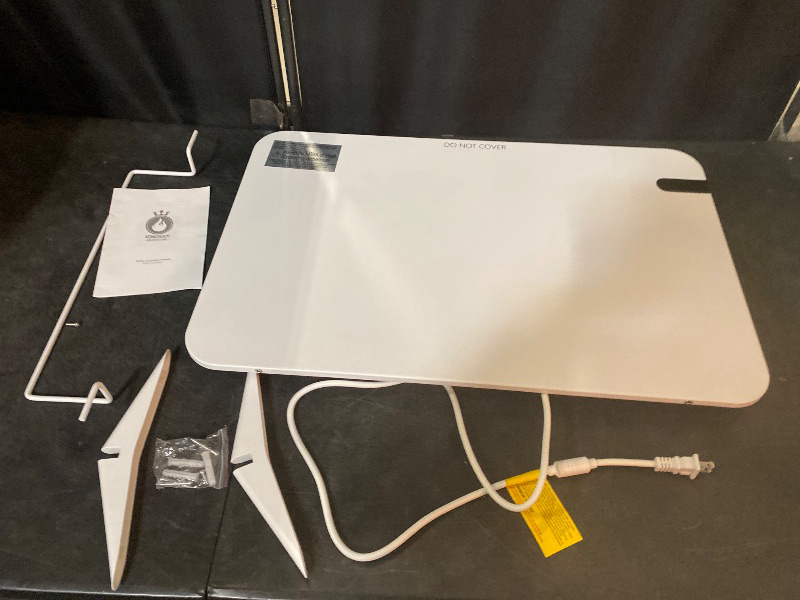 Photo 1 of 800W Smart Dual Space Heater – Wall heater and mobile use – WiFi App Control & Remote – Includes Towel Rack, Stand Feet & Mounting Kit – Color: White