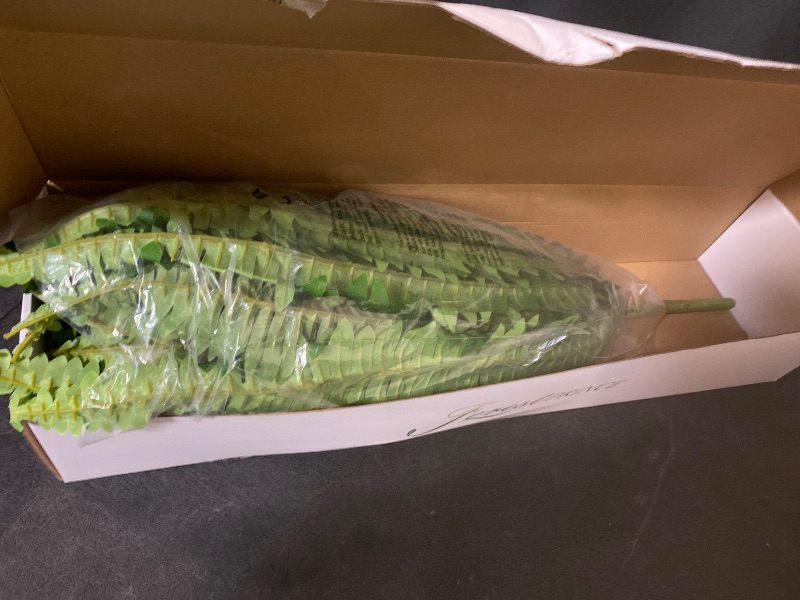 Photo 1 of 50" Artificial Boston Ferns, Fake Bush Plants, Large Faux Ferns with 96 Fronds for Outdoors Home Decor