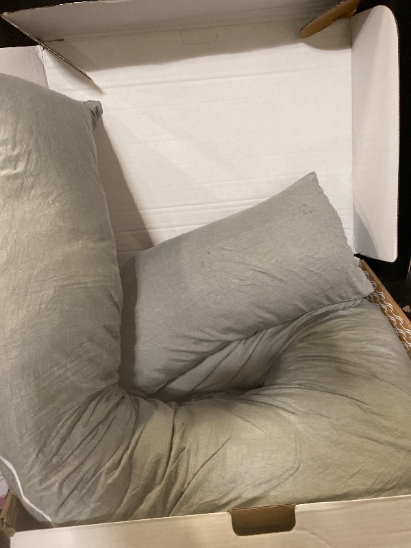 Photo 1 of MedCline Shoulder Relief System, Bed Wedge Pillow for Shoulder Pain Relief, Therapeutic Body Pillow with Insert and Covers, Inclined Sleep Position with Arm Pocket, Small/Medium for 5'9" and Under