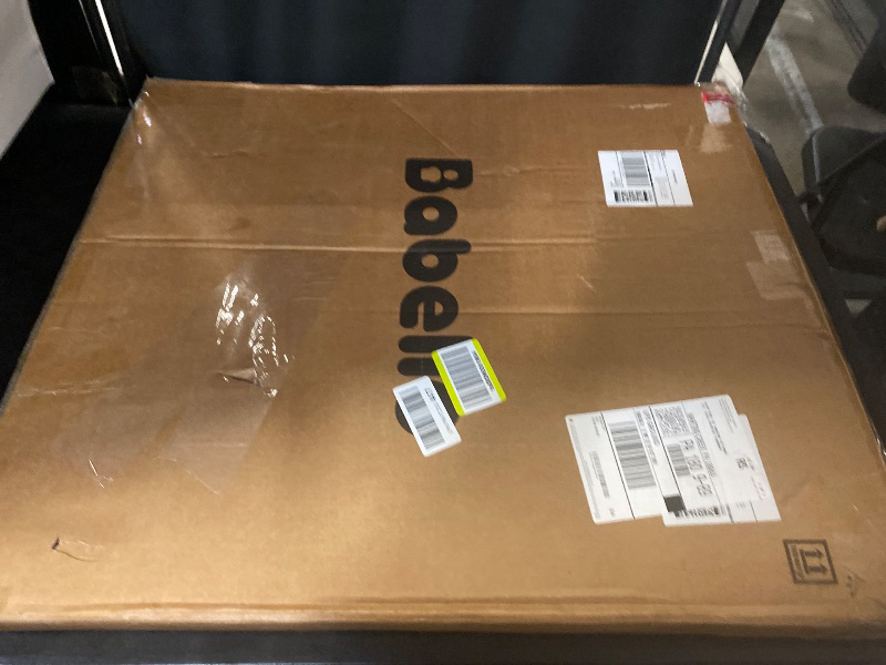 Photo 1 of Babelio Metal Auto Close Baby Gate PressGuard P7, 29-48" Wide 30" Tall Extra Wide Pet Gate for The House and Doorways, Pressure Mounted Walk Thru Child Gate with Door, Black