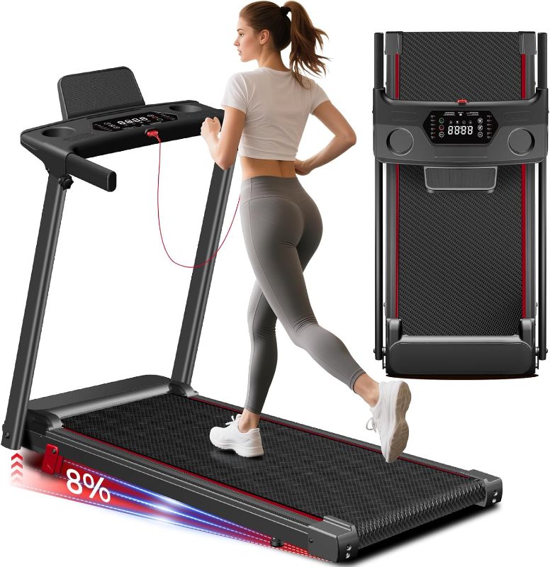 Photo 1 of Treadmill with Incline 3-in-1 Portable Treadmills for Home Small, Incline Walking Pad Treadmill with Handle Bar, Walking Pad Foldable with 3.0HP Quiet Brushless, LED Dispay, 300LBS Capacity
Brand: ApexNexus