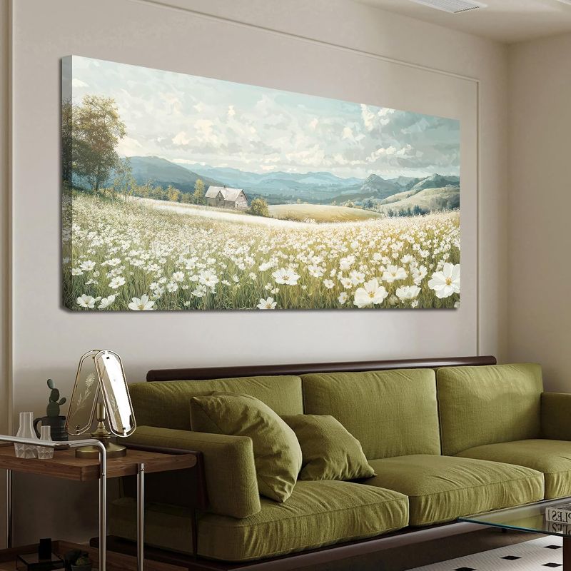 Photo 1 of Large Canvas Wall Art Decor Wall Art Pictures for Living Room Canvas Art Wall Decor Nature Oversized Wall Art Prints Vintage Landscape Wall Art Decor Artwork for Walls Home Office Decor 29" X 58"