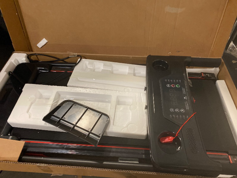 Photo 1 of Treadmill with Incline 3-in-1 Portable Treadmills for Home Small, Incline Walking Pad Treadmill with Handle Bar, Walking Pad Foldable with 3.0HP Quiet Brushless, LED Dispay, 300LBS Capacity