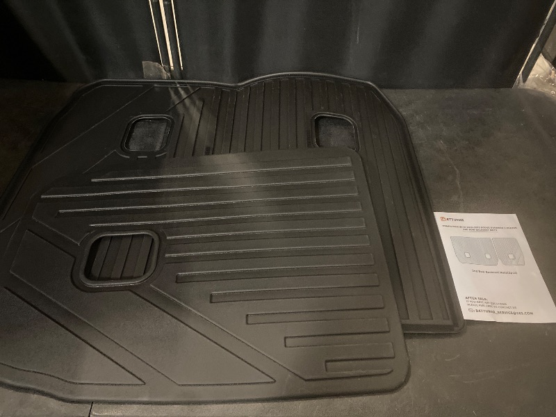 Photo 1 of Back Seat Cover Compatible with 2016-2025 2026 Dodge Durango 7-Seater Back Seat Cover Protector All Weather Kick Mats 2024 Durango Accessories (2nd Row Backrest Mats)