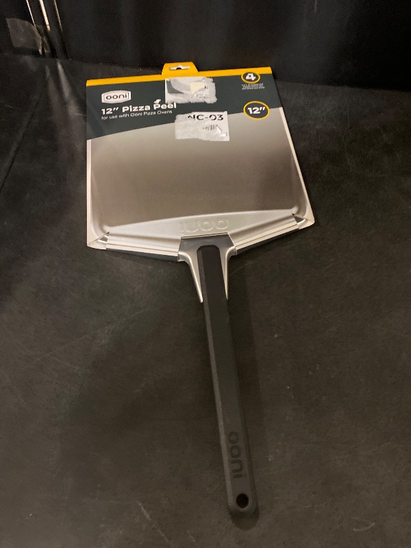 Photo 1 of 12" Aluminium Metal Pizza Peel - 12 Inch Lightweight Peel with Long Handle, Rectangle Pizza Turner