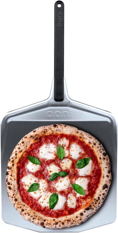 Photo 1 of 12" Aluminium Metal Pizza Peel - 12 Inch Lightweight Peel with Long Handle, Rectangle Pizza Turner