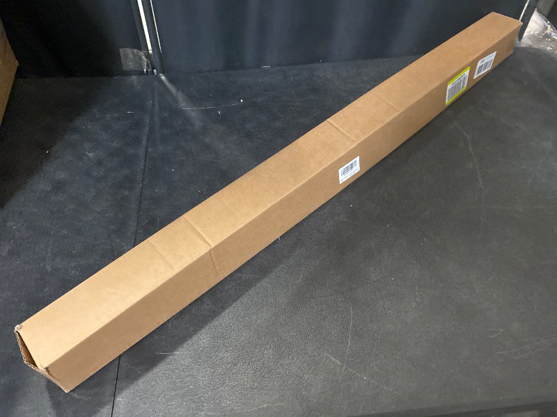 Photo 1 of Industrial Shower Curtain Rod - Never Rust Non-Slip 43-72 Inch Stainless Steel, Bronze, Painted-gold Finial