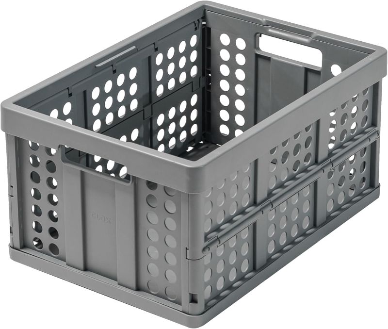 Photo 1 of Clax® crate | folding box | basket | 48 qt (12 gal) | grey