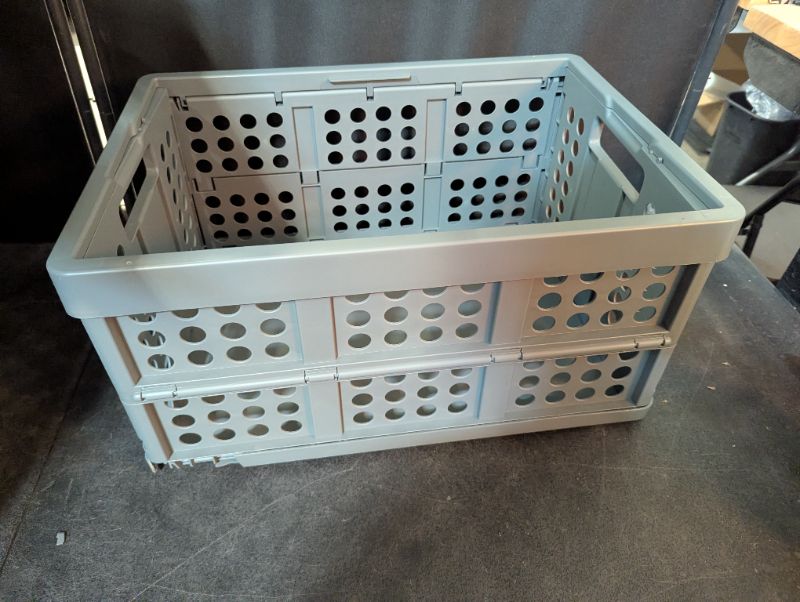 Photo 1 of crate | folding box | basket | 48 qt (12 gal) | grey