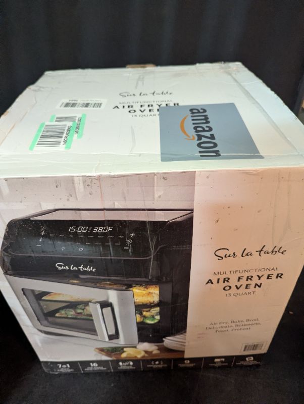 Photo 1 of Sur La Table Left Hinge Multi-Function Air Fryer, 13 qt, Black