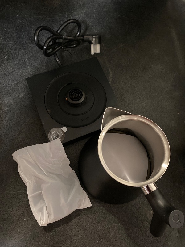 Photo 1 of EKG Pro Electric Tea Kettle - Quick Heating, Precise Temperature Control Electric Kettle, Scheduling, Built-in Brew Timer for Boiling Water - Matte Black - 0.9 Liter