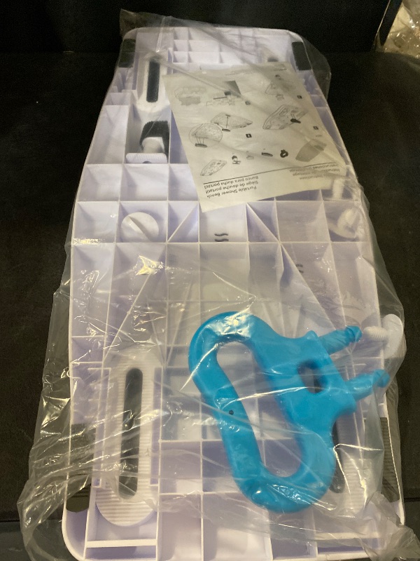 Photo 1 of Carex Portable Shower Bench - Shower Bath Seat - Fits tub having width in the range of 19"-28". Comfortable Contoured Seating Area with 300 Pound Weight Capacity, Portable and Easy to Store