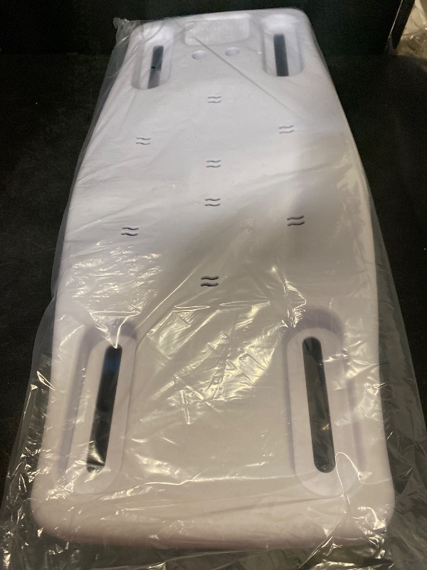 Photo 1 of Carex Portable Shower Bench - Shower Bath Seat - Fits tub having width in the range of 19"-28". Comfortable Contoured Seating Area with 300 Pound Weight Capacity, Portable and Easy to Store