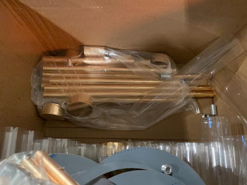 Photo 1 of 6 Sets 5 Arms Acrylic Candelabra Centerpieces for Tables,Clear Candle Holder for Wedding,Ceremony Dinner Party, 22.8" Tall Candlestick Holders with Lampshade,Fit LED Candle