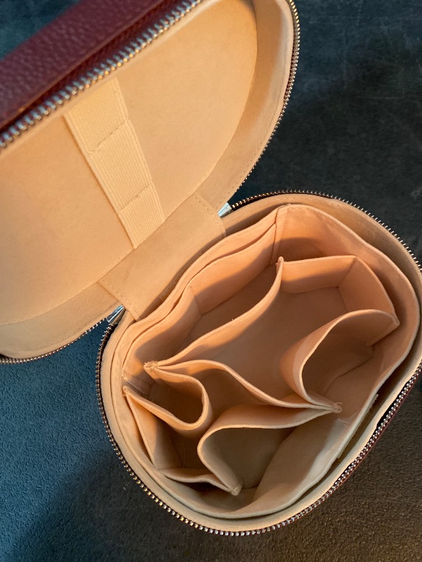 Photo 1 of Makeup Bag Vanity Case with Removable Divider Travel Toiletry Bag Portable Cosmetic Bag Makeup Organizer Case