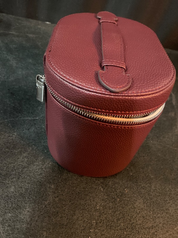 Photo 1 of Makeup Bag Vanity Case with Removable Divider Travel Toiletry Bag Portable Cosmetic Bag Makeup Organizer Case