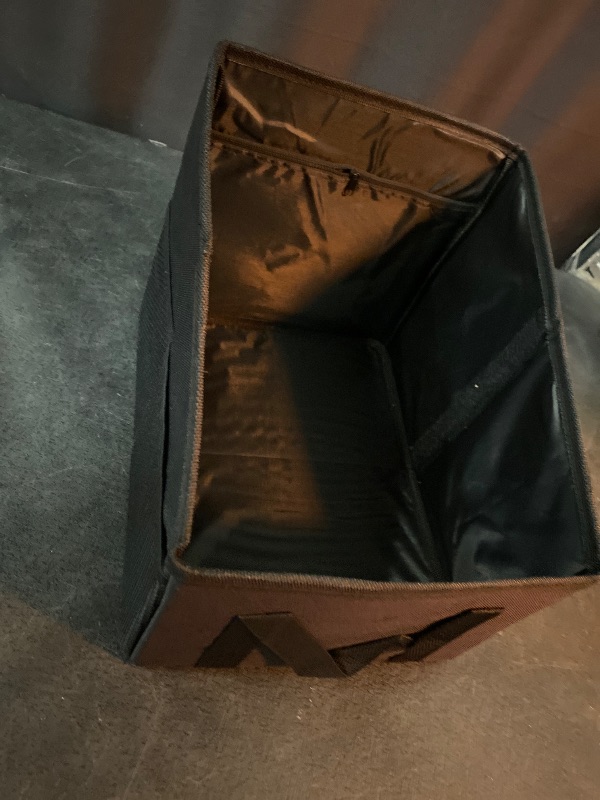 Photo 1 of Car Seat Organizer - Passenger Seat Organizer, Collapsible Small Car Seat Storage Organizer for Console Front/Back, Automotive Backseat Organizer with Belt 4 Cup Holders for Kids Accessories