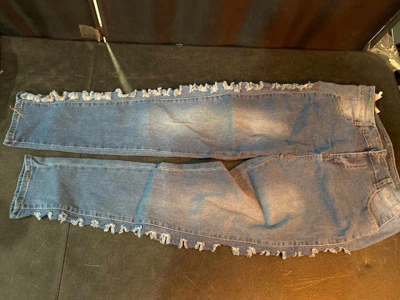 Photo 1 of L High Waisted Skinny Jeans Light Wash Denim