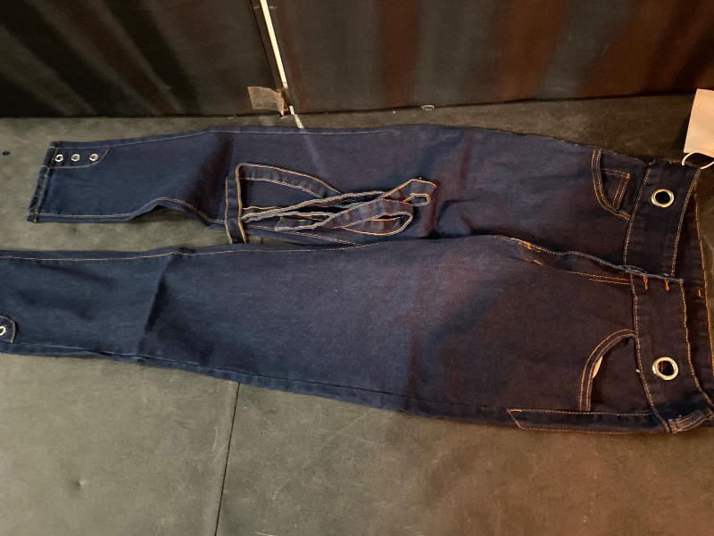 Photo 1 of L Womens High Waist Butt Lifting Stretch Jeans 3 Button Push Up Curvy High Rise Leggings