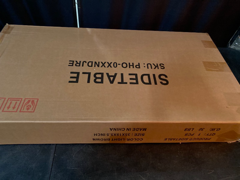 Photo 1 of Nightstand, End Table with Storage Drawer and 3-Tier Storage & Tempered Glass Top, Bedside Furniture with Steel Frame, Side Table for Bedroom, Dorm, Easy Assembly