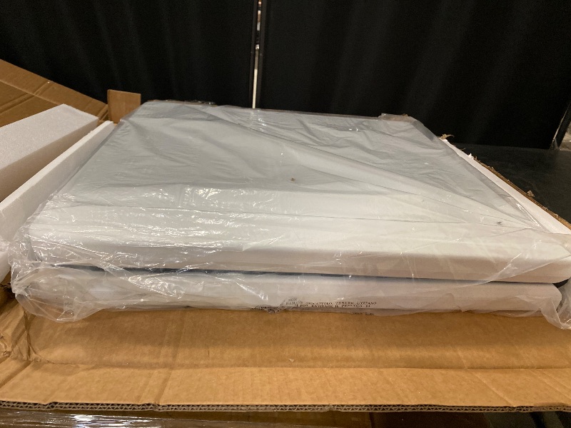 Photo 1 of 4ft Folding Table, 48 x 24 Inch Indoor Outdoor Foldable Plastic Folding Tables, Height Adjustable Portable Rectangular Utility Card Table w/Handle, for Picnic, Party, Dining, Camping, White