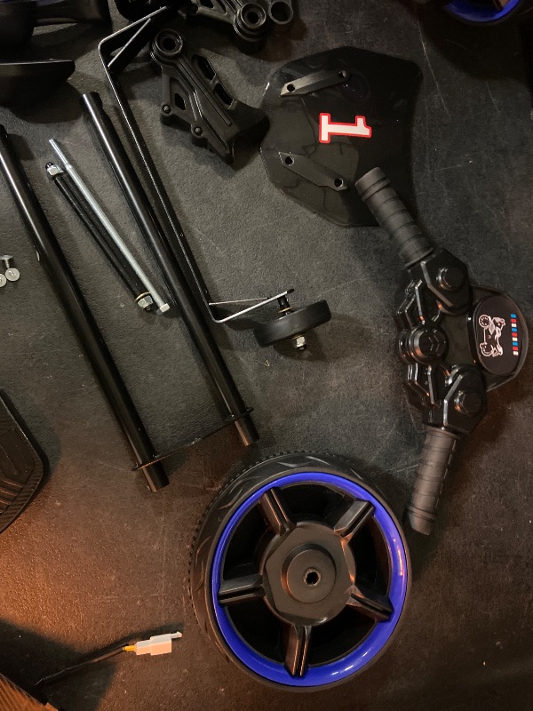 Photo 1 of Garvee Kids 6V Ride On Motorcycle, Battery Powered Ride On Toys w/Treaded Tires, Working Headlight, Horn, Music, Training Wheels, Stable Electric Toddler Motorcycle for Kids, Gift for Boys Girls, Blue