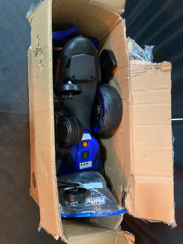 Photo 1 of Garvee Kids 6V Ride On Motorcycle, Battery Powered Ride On Toys w/Treaded Tires, Working Headlight, Horn, Music, Training Wheels, Stable Electric Toddler Motorcycle for Kids, Gift for Boys Girls, Blue