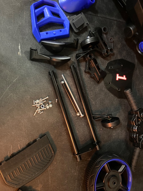 Photo 1 of Garvee Kids 6V Ride On Motorcycle, Battery Powered Ride On Toys w/Treaded Tires, Working Headlight, Horn, Music, Training Wheels, Stable Electric Toddler Motorcycle for Kids, Gift for Boys Girls, Blue