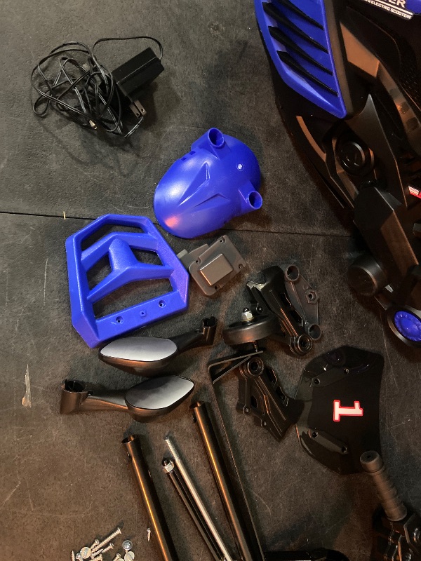 Photo 1 of Garvee Kids 6V Ride On Motorcycle, Battery Powered Ride On Toys w/Treaded Tires, Working Headlight, Horn, Music, Training Wheels, Stable Electric Toddler Motorcycle for Kids, Gift for Boys Girls, Blue