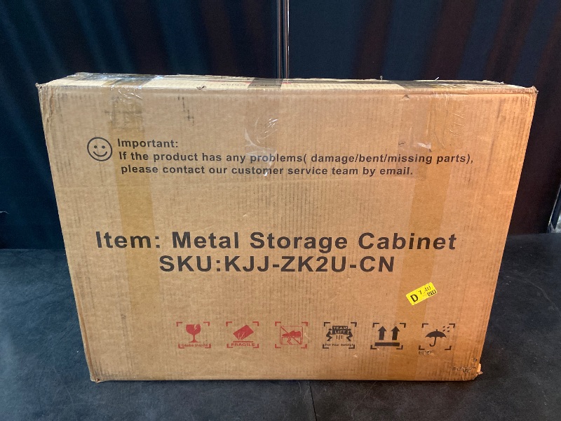 Photo 1 of 2 Drawer File Cabinet with Lock,Small Filing Cabinet for Home Office, Metal Vertical File Under Desk Cabinets for A4/Letter, Assembly Required, Cream