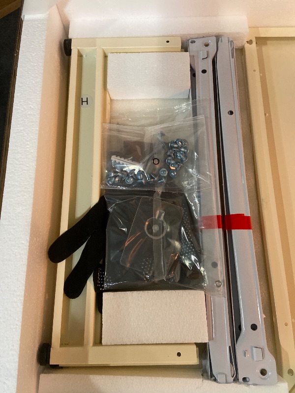 Photo 1 of 2 Drawer File Cabinet with Lock,Small Filing Cabinet for Home Office, Metal Vertical File Under Desk Cabinets for A4/Letter, Assembly Required, Cream