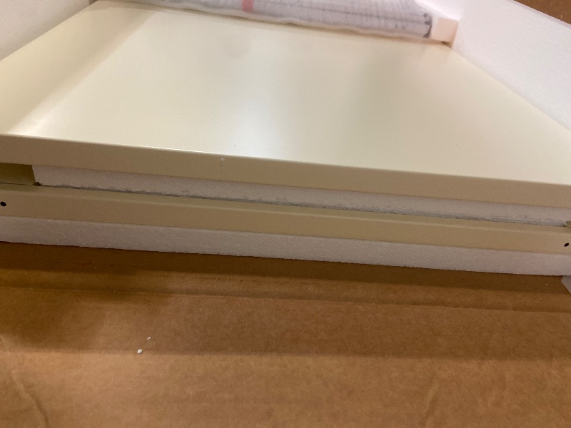 Photo 1 of 2 Drawer File Cabinet with Lock,Small Filing Cabinet for Home Office, Metal Vertical File Under Desk Cabinets for A4/Letter, Assembly Required, Cream