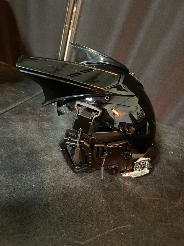 Photo 1 of Size Adult Punk Mask, Sci Fi Futuristic Helmet - Techwear Mask for Adult Party