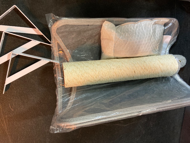 Photo 1 of 7 Pcs Wall Mounted Cat Climber Set, Cat Wall Shelves with Cat House, Bridge, Steps, Scratcher
